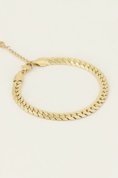 Bracelet à maillons plats