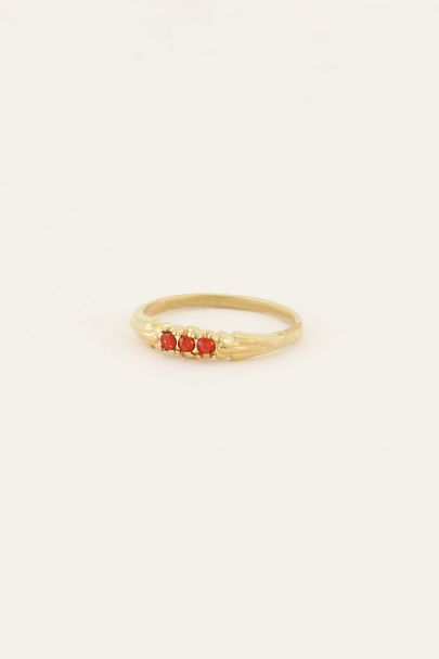 Triple pomegranate ring