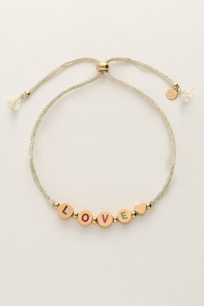 Goldenes Candy Armband Love 