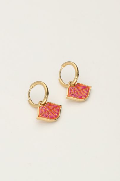 Candy hoop earrings orange très belle charm | My Jewellery
