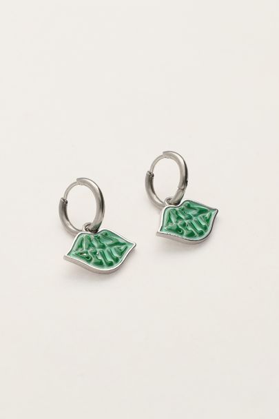 Candy hoop earrings green très belle charm | My Jewellery