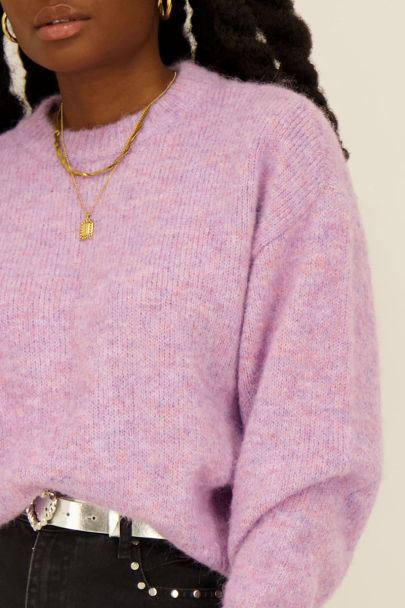 Lilac hairy sweater