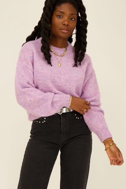 Lilac hairy sweater