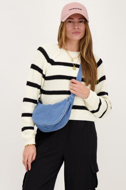 Black & white striped sweater