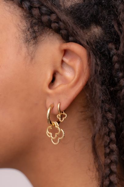 Boucles d'oreilles avec petit trèfle