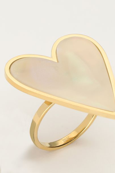 Statement ring with large heart