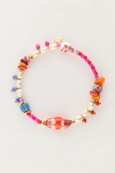 Art colourful beaded bracelet
