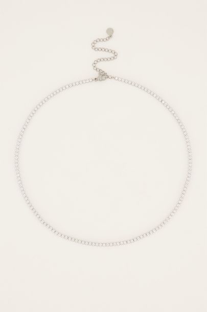 MOOD ketting met kleine transparante stenen