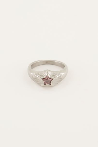 MOOD ring met roze ster | Ring | My Jewellery