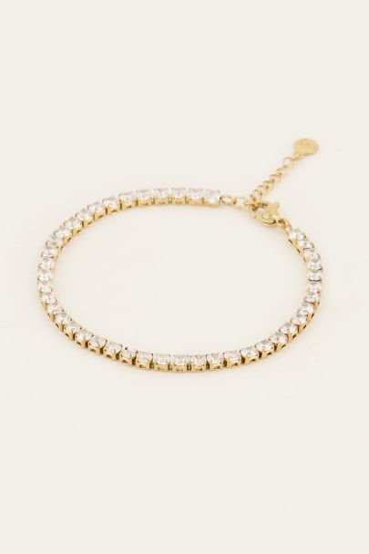 MOOD armband met transparante stenen