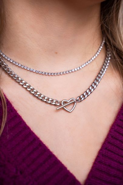 MOOD chain necklace with heart 