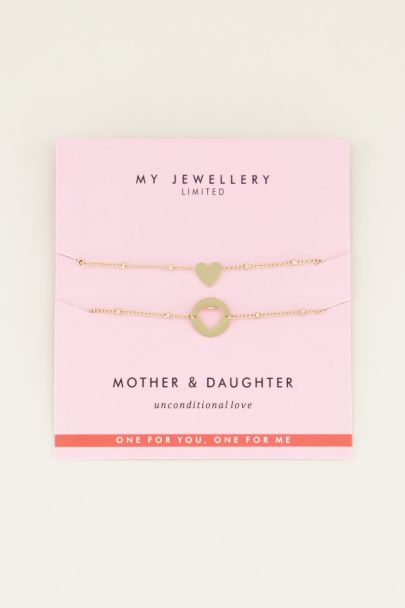 Bracelet Mother Daughter cœur My Jewellery