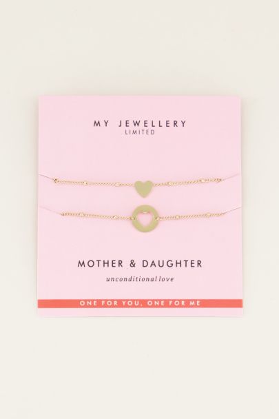 Mutter-Tochter-Armband Herz My Jewellery
