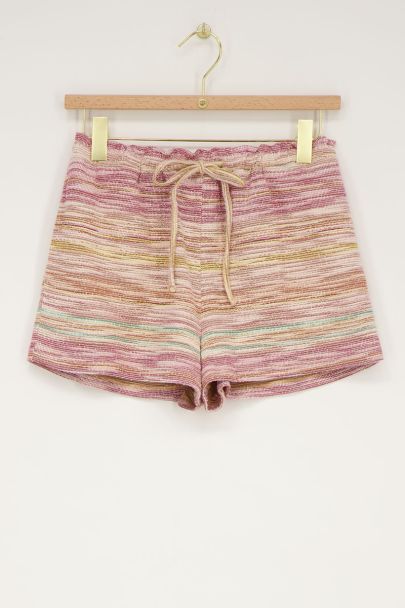 Bunte strukturierte Shorts