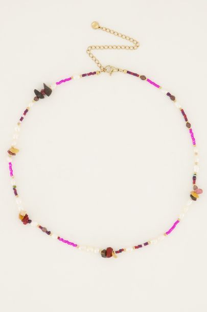 Mehrfarbige Halskette mit verschiedenen Perlen | My Jewellery