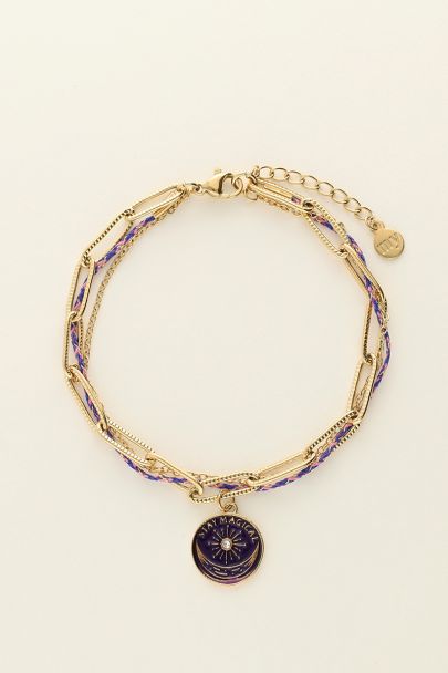 Mystic stay magical bracelet with blue charm | My Jewellery