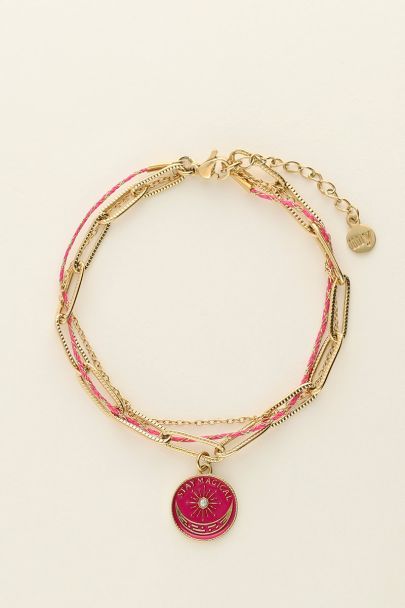 Mystic stay magical bracelet with pink charm | My Jewellery