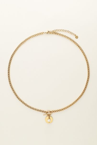 Kette mit Münzen & Perlen