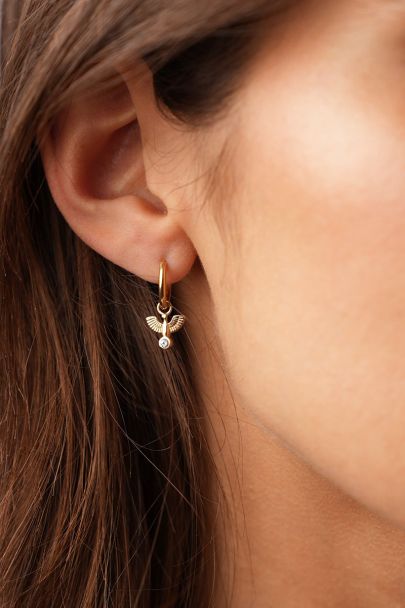 Boucles d'oreilles minimalistes Nomads avec aigle