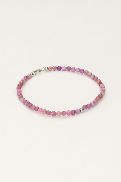 Bracelet Océan avec petites perles lilas