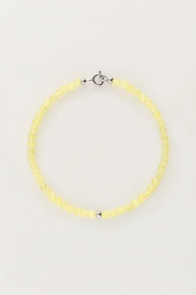 Ocean Armband mit kleinen Perlen Limette