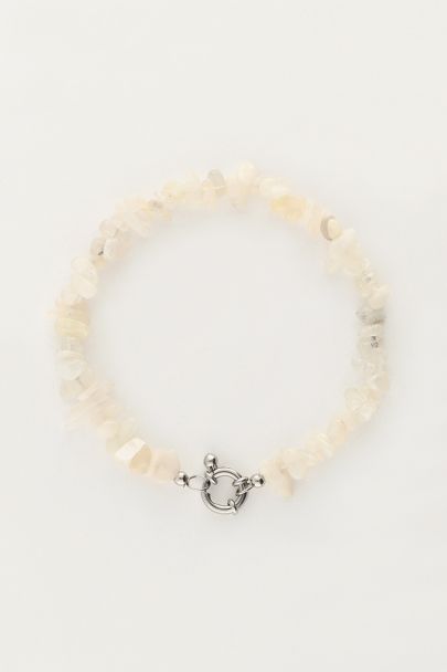 Ocean Armband mit weißen Steinen