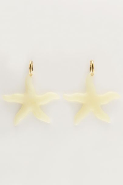 Ocean hoop earrings with large starfish | My Jewellery