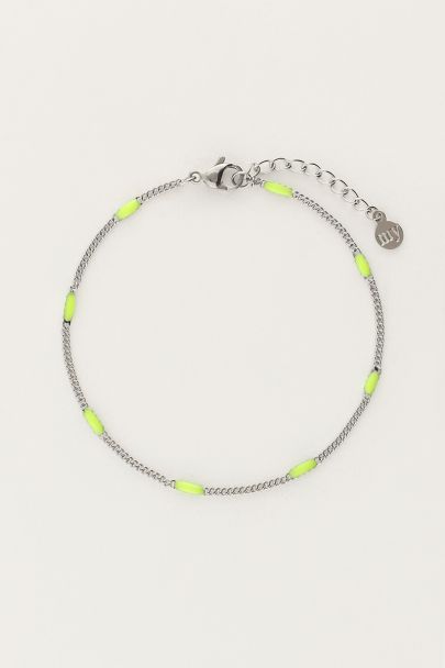 Ocean minimalist lime bracelet