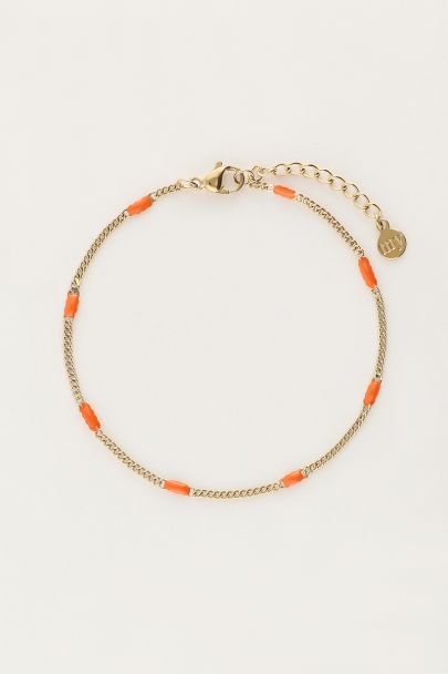 Ocean minimalistische armband oranje