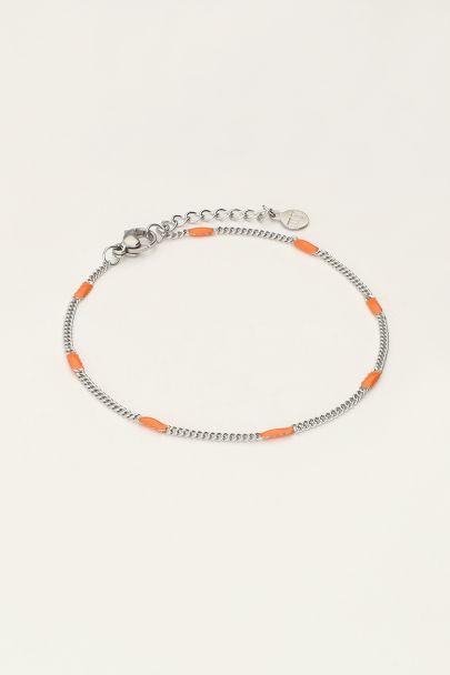 Ocean minimalistische armband oranje