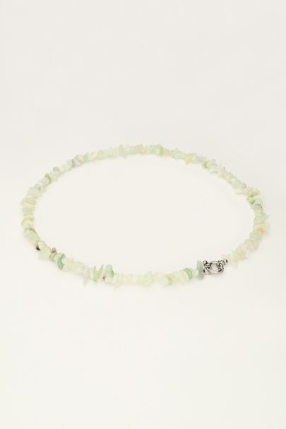 Ocean necklace with mint green stones