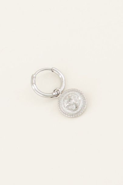 One piece oorbel wereldbol | My Jewellery