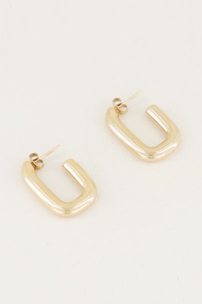 Small rectangular drop earrings, small drop earrings