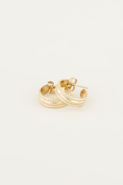 Drop earrings with pattern | Hip earrings My jewellery