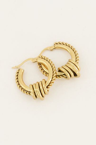Grandes boucles d’oreilles rondes