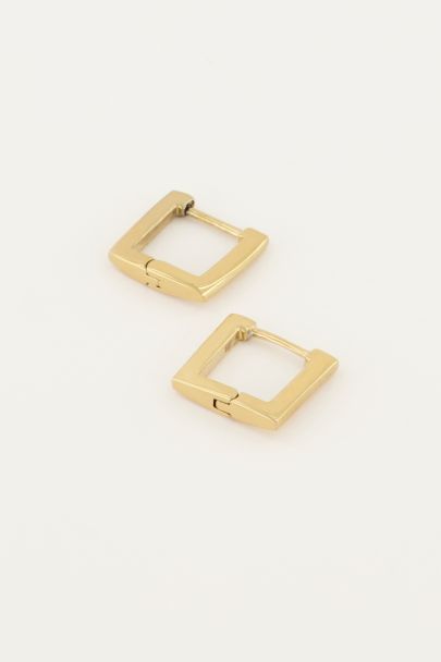 Oorbellen vierkant 12 mm