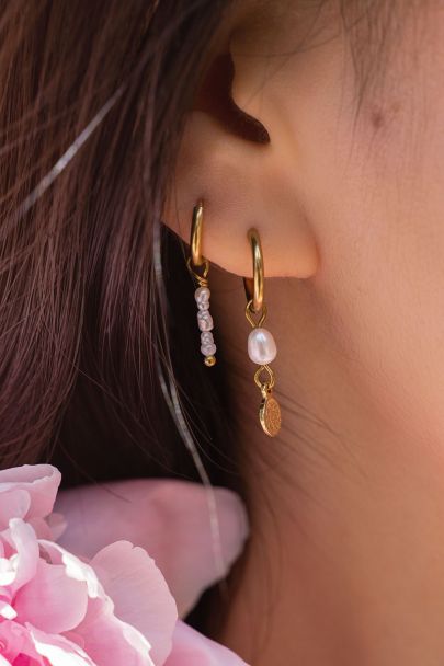 Earrings three pearls