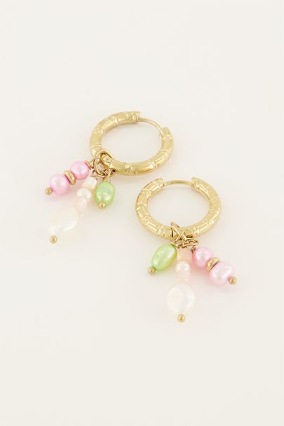 Pearl & bead earrings