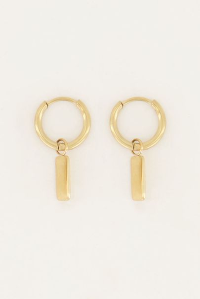 Oorringen rechthoek | Oorbellen | My Jewellery