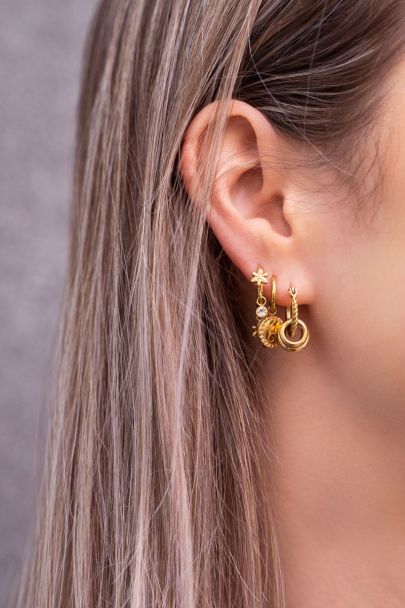 Earrings with little circles