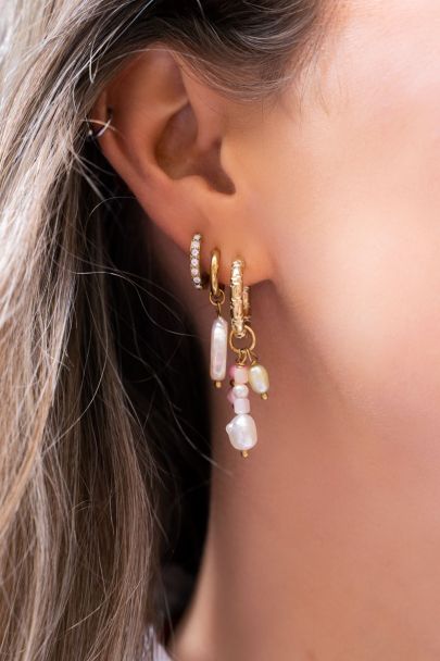 Pearl & bead earrings