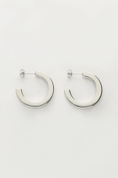 Open wide hoop earrings medium | My Jewellery