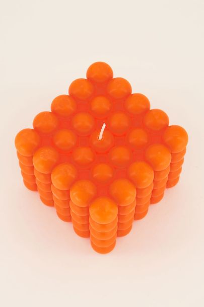 Orange bubble candle