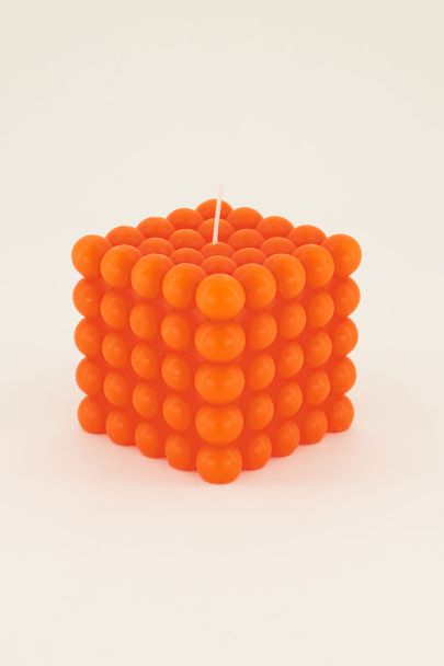 Oranje bubble kaars | My Jewellery