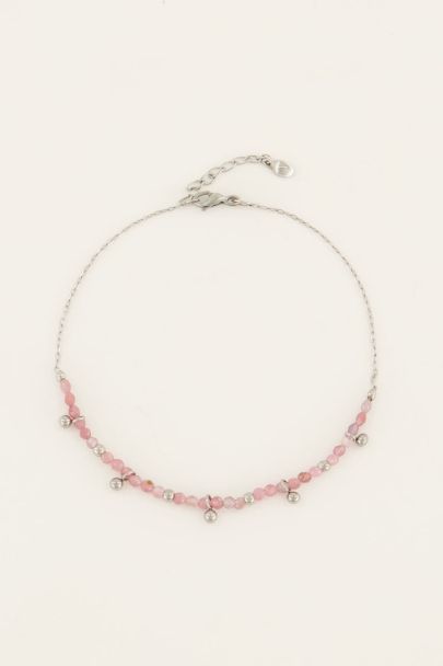 Vintage armband met roze kralen & bolletjes | My Jewellery