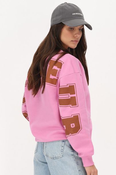 Sweat oversize rose "Bonheur"
