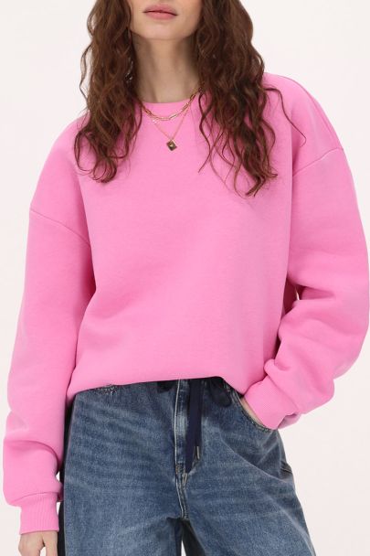 Roze sweater "Bonjour amour mon chéri"