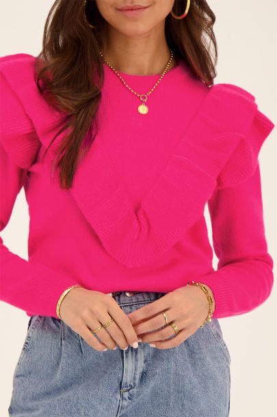 hurken in het midden van niets Voor een dagje uit Roze trui | Bekijk het aanbod roze truien | My Jewellery