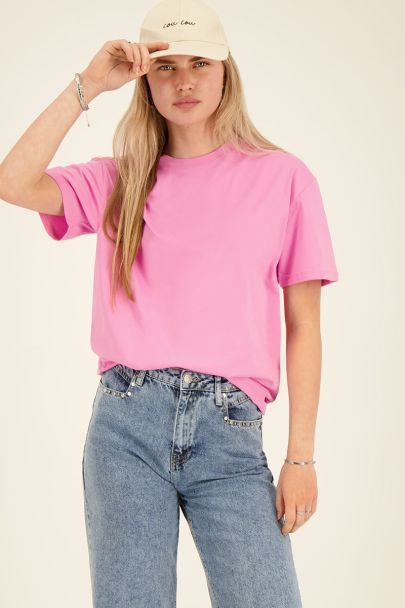 Roze T-shirt L'amour toujours 