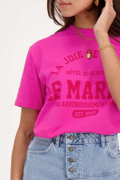 T-shirt rose le marais